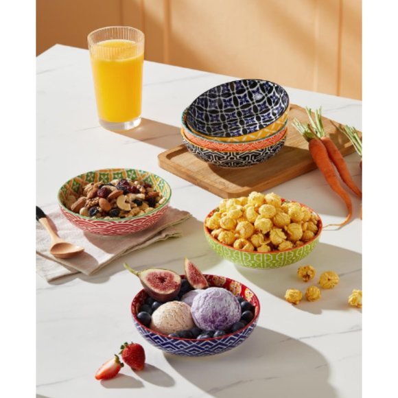 Set of 6 - Small Ceramic Dessert/ Ice Cream/ Condiments/ Snack Bowls - Picture 3 of 9